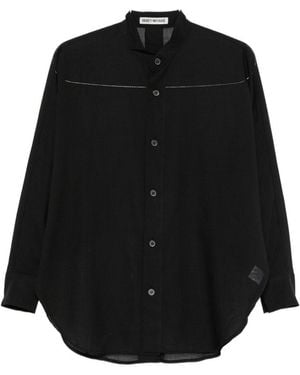 Issey Miyake Wool Blend Crewneck Sweater - Black