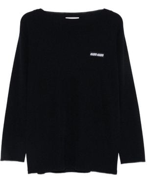 Miu Miu Wool Jumper - Black