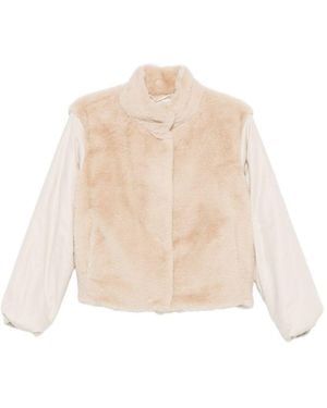 Herno Faux-Fur Blouson Jacket - Natural