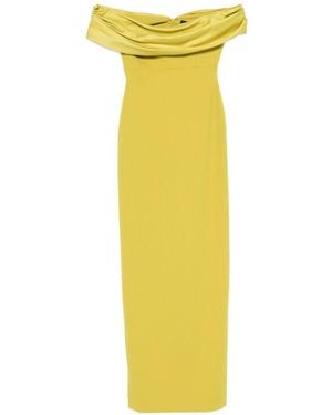 Solace London Adele Maxi Dress - Yellow