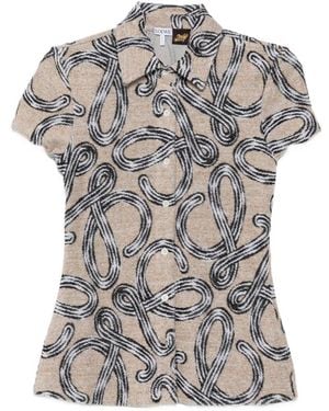 Loewe Paula's Ibiza Cotton Blend Printed Shirt - Grey