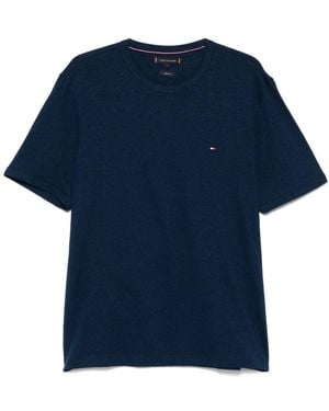 Tommy Hilfiger Cotton T-Shirt With Logo - Blue