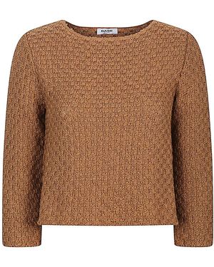 Base London Cotton And Linen Jumper - Brown
