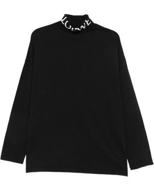 Loewe Cotton Crewneck Jumper - Black