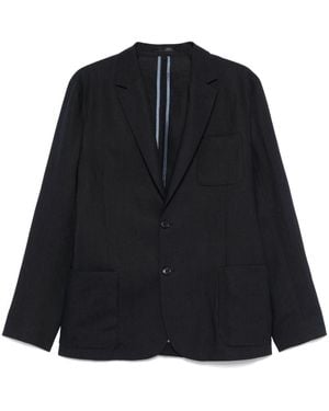Paul Smith Two-Button Jacket With Chest Pocket And English Vents - Black
