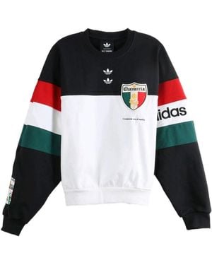 ADIDAS X WILLY CHAVARRIA Printed Cotton Sweatshirt - Black