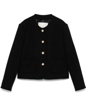 DUNST Tweed Jacket - Black