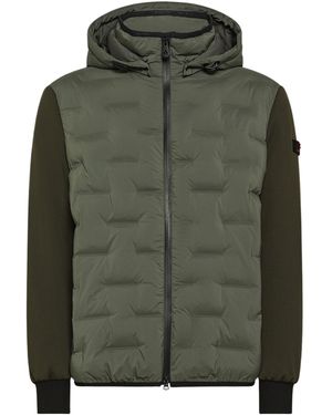 Peuterey Quilted Jacket With Hood - Green