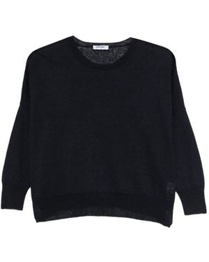 Base London Linen And Cotton Blend Jumper - Black