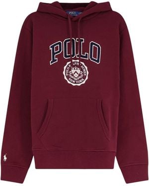 Polo Ralph Lauren Logo Fleece Hoodie - Red