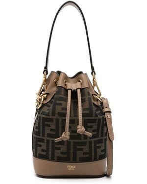 Fendi Compact Mon Tresor Bucket Bag - Black