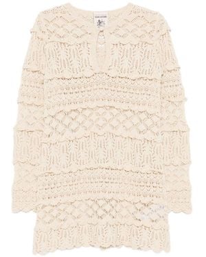 Semicouture Alvina Cotton Mini Dress - Natural