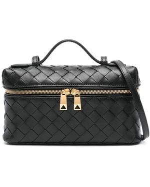 Bottega Veneta Bang Bang Leather Vanity Case - Black