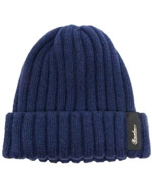 Borsalino Hill Cashmere Beanie - Blue