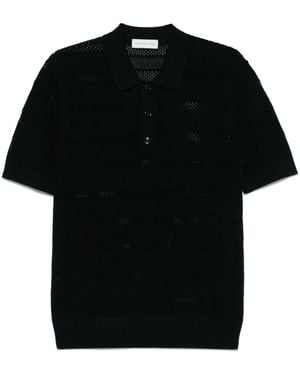 Dries Van Noten Short Sleeve Polo Shirt - Black