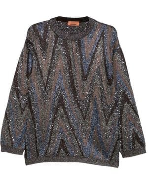 Missoni Printed Crewneck Jumper - Grey