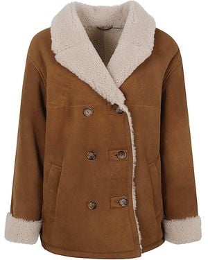 Enes Florentina Leather Jacket - Brown