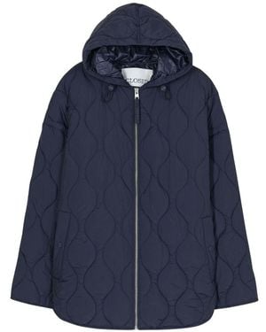 Closed Quilted Nylon Blouson Jacket - Blue