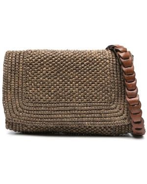 IBELIV Milano Raffia Crossbody Bag - Brown
