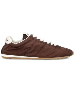 Miu Miu Plume Trainers - Brown