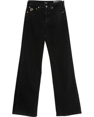 Lois Lindsay Wide-Leg Jeans - Black