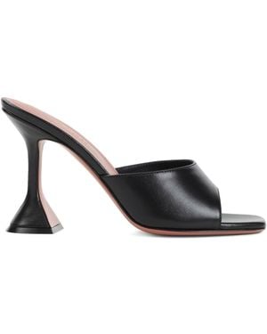 AMINA MUADDI Lupida Leather Mules - Black