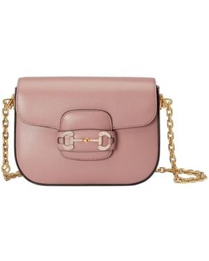 Gucci Borsa Horsebit 1955 Mini - Rosa