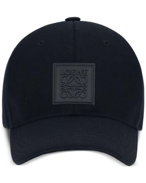 Loewe Logo Canvas Baseball Cap - Blue
