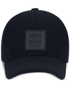 Loewe Logo Canvas Baseball Cap - Blue