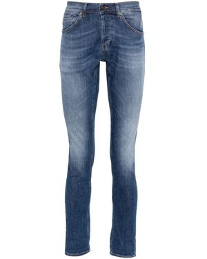 Dondup Jeans Con Logo - Blu