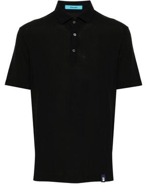 Drumohr Cotton Polo Shirt - Black