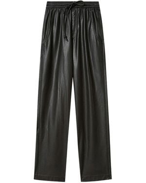 Isabel Marant Nereane Faux Leather Trousers - Grey