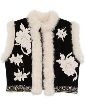 forte_forte Ecofur Details Vest - Black