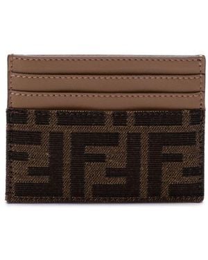 Fendi Baguette Card Case - Brown