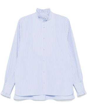 Valentino Striped Cotton Shirt - White