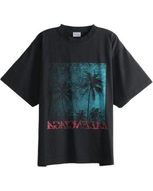 Balenciaga Printed T-Shirt - Blue