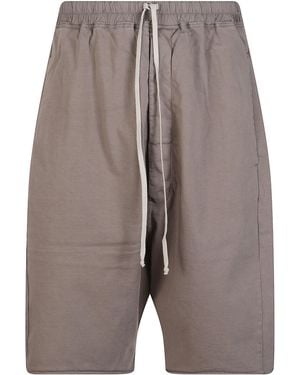 Rick Owens Bermuda Shorts With Drawstring - Grey