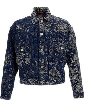 Junya Watanabe Damask Tracker Jacket - Blue