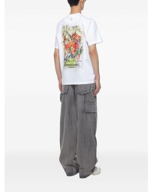 WOOYOUNGMI Cotton T-Shirt With Print - White
