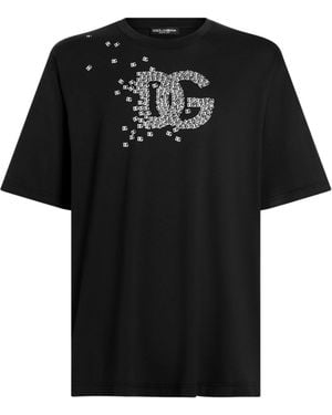 Dolce & Gabbana T-Shirt With Logo - Black