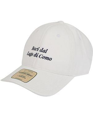 TESSABIT PRIVATE LABEL Baci Dal Lago Di Como Baseball Cap - White