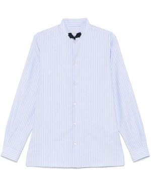 Valentino Striped Cotton Shirt - White