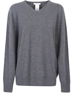 The Row Ligeia Cashmere V-Necked Jumper - Grey