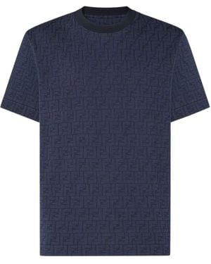 Fendi Cotton T-Shirt - Blue