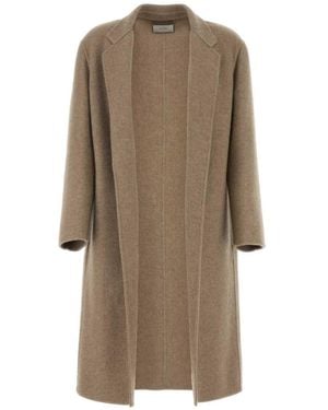 The Row Fedra Cashmere Coat - Natural