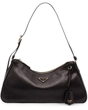 Prada Borsa A Spalla Grande - Nero