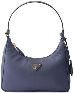 Prada Re-Edition 2005 Re-Nylon And Saffiano Mini Bag - Blue