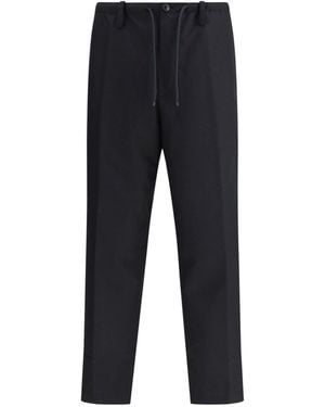 Dries Van Noten Wool Trousers - Blue