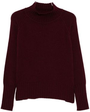 Be You Cashmere Turtle-Neck Jumper - Purple
