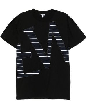 Loewe Logo Cotton T-Shirt - Black